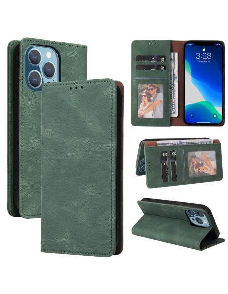 Cover iPhone 13 Pro Max Pelle PU Verde | Melacompro