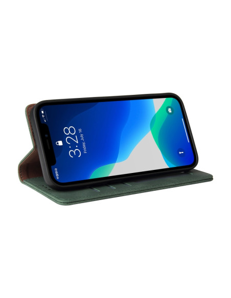 Cover iPhone 13 Pro Max Pelle PU Verde | Melacompro