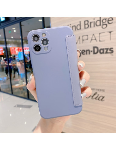 Cover iPhone 12 Pro Max Silicone Grigio Blu | Melacompro