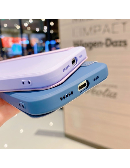 Cover iPhone 12 Pro Max Silicone Grigio Blu | Melacompro