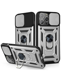 Cover iPhone 13 TPU Marmo Bianco Argento