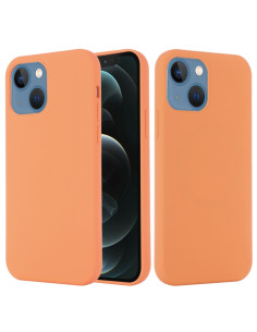 Cover iPhone 13 Silicone Antiurto MagSafe Arancione