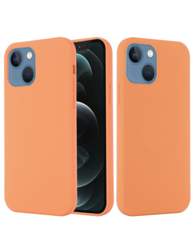 Cover iPhone 13 Silicone Antiurto MagSafe Arancione | Melacompro
