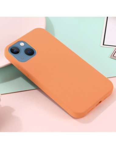 Cover iPhone 13 Silicone Antiurto MagSafe Arancione | Melacompro
