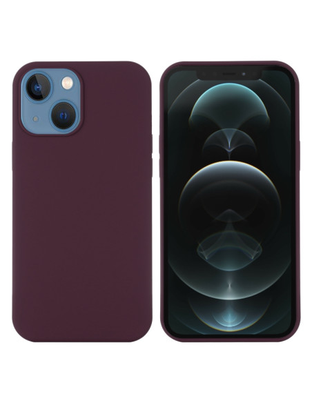 Cover iPhone 13 Silicone Antiurto MagSafe Plum color | Melacompro