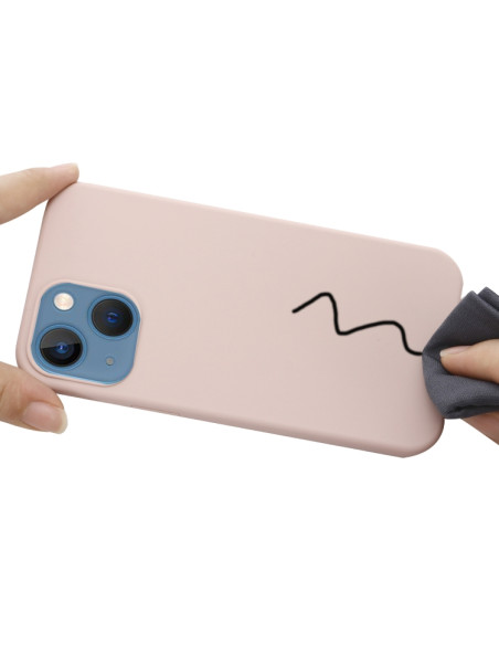 Cover iPhone 13 Silicone Antiurto MagSafe Sand Rosa | Melacompro