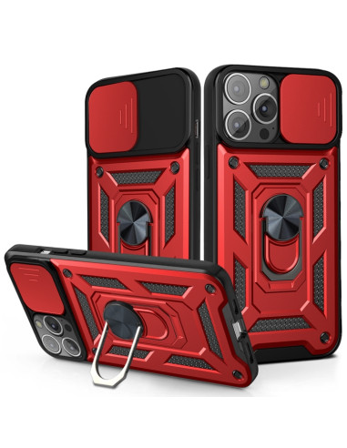 Cover iPhone 13 TPU Marmo Bianco Rosso | Melacompro