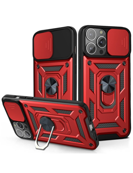 Cover iPhone 13 TPU Marmo Bianco Rosso | Melacompro