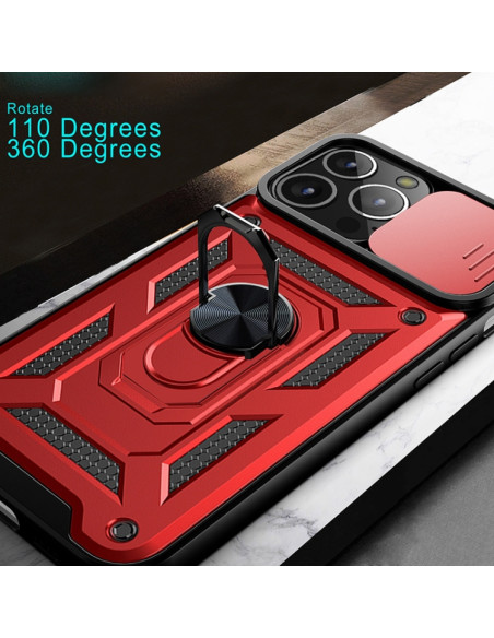 Cover iPhone 13 TPU Marmo Bianco Rosso | Melacompro