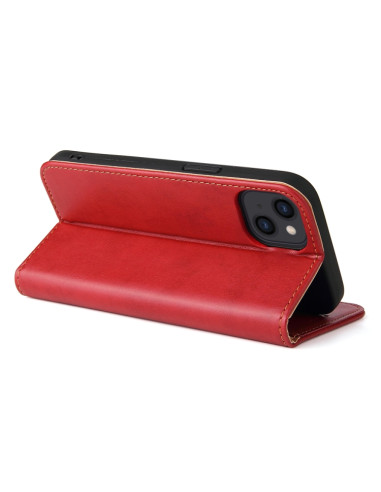 Cover iPhone 13 Pelle Rosso Vino | Melacompro