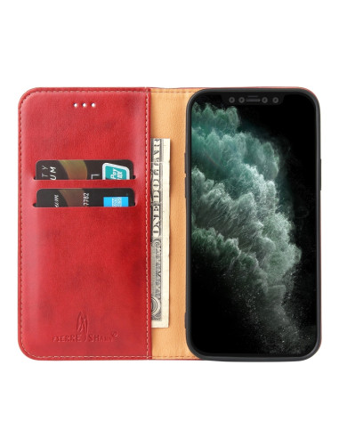 Cover iPhone 13 Pelle Rosso Vino | Melacompro