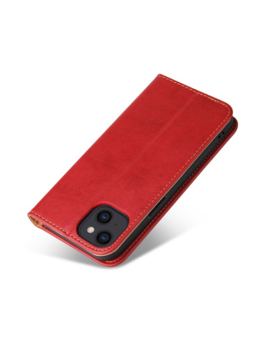 Cover iPhone 13 Pelle Rosso Vino | Melacompro