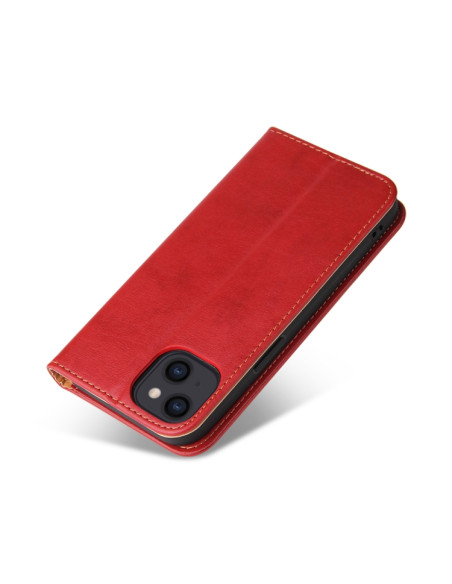 Cover iPhone 13 Pelle Rosso Vino | Melacompro