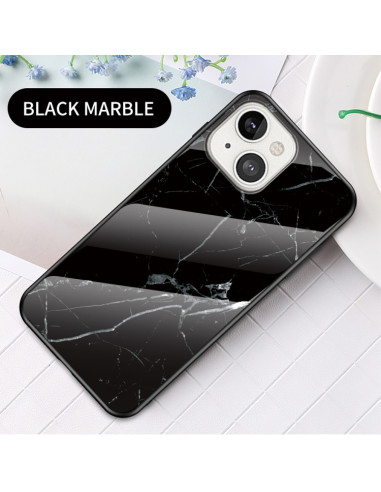 Cover iPhone 13 TPU Marmo Bianco Nero | Melacompro