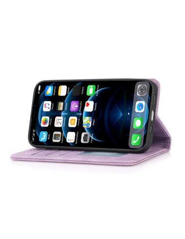 Cover iPhone 13 Pro PU Leather Flip Viola | Melacompro