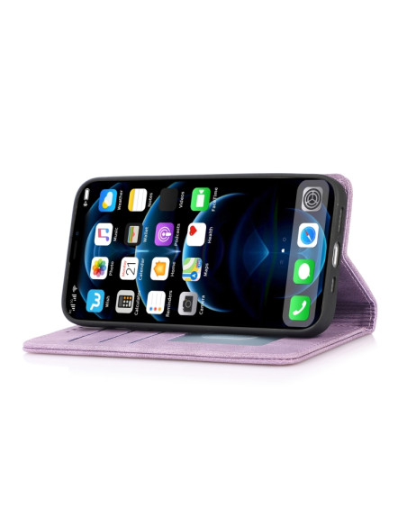 Cover iPhone 13 Pro PU Leather Flip Viola | Melacompro