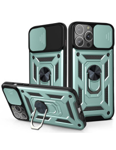 Cover iPhone 13 TPU Marmo Bianco Dark Verde