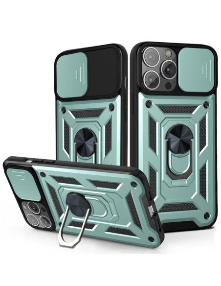 Cover iPhone 13 TPU Marmo Bianco Dark Verde | Melacompro