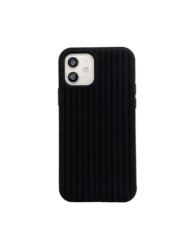 Cover iPhone 13 Silicone Blu Mare Nero | Melacompro