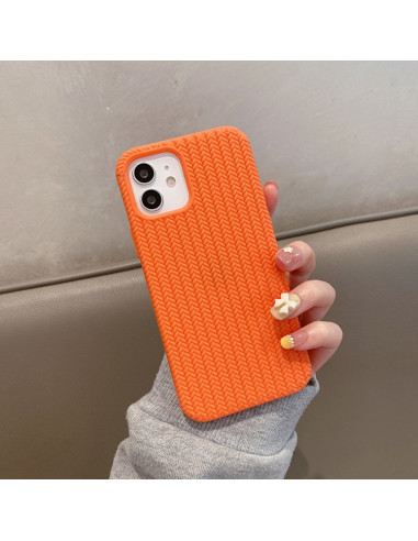Cover iPhone 13 Silicone Blu Mare Arancione | Melacompro