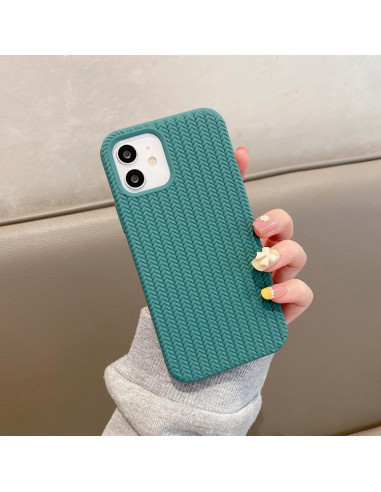 Cover iPhone 13 Silicone Blu Mare Pine Verde | Melacompro