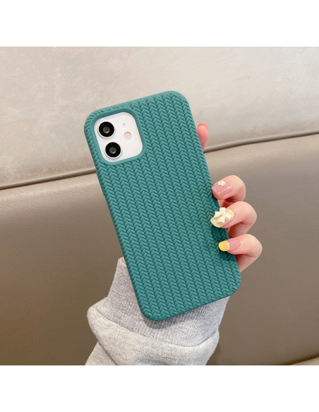Cover iPhone 13 Silicone Blu Mare Pine Verde | Melacompro