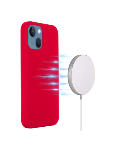 Cover iPhone 13 Silicone Antiurto MagSafe Rosso | Melacompro