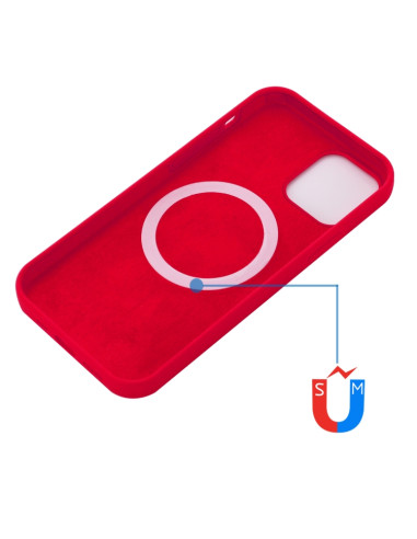 Cover iPhone 13 Silicone Antiurto MagSafe Rosso | Melacompro
