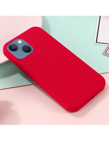 Cover iPhone 13 Silicone Antiurto MagSafe Rosso | Melacompro