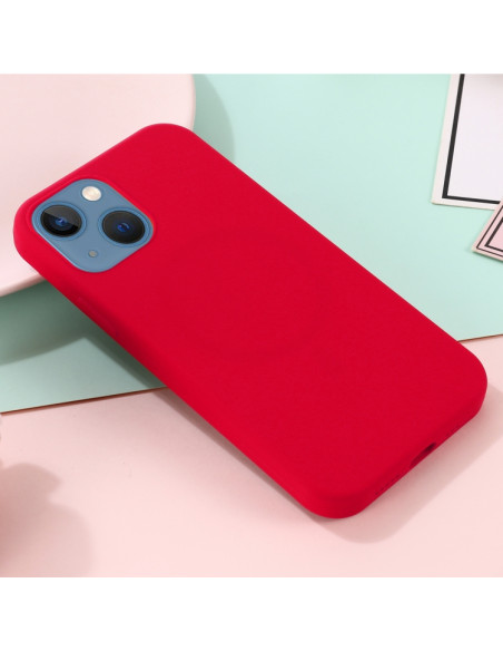 Cover iPhone 13 Silicone Antiurto MagSafe Rosso | Melacompro