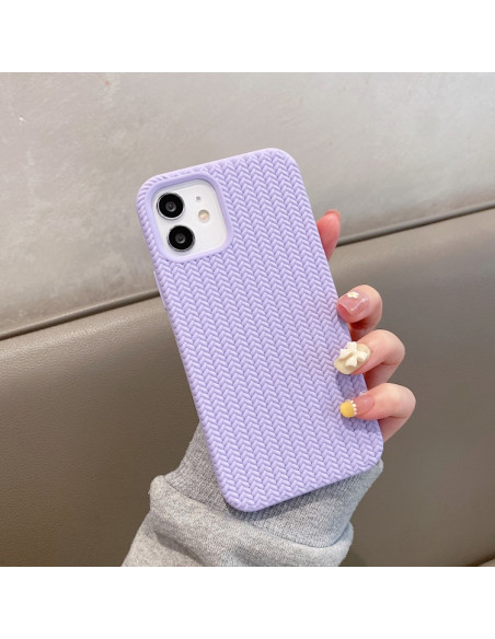 Cover iPhone 13 Silicone Blu Mare Light Viola | Melacompro