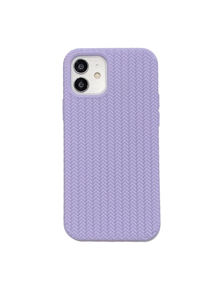 Cover iPhone 13 Silicone Blu Mare Light Viola | Melacompro