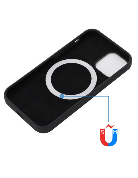 Cover iPhone 13 Silicone Antiurto MagSafe Nero | Melacompro