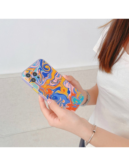 Cover iPhone 13 TPU Antiurto Onda Graffiti | Melacompro