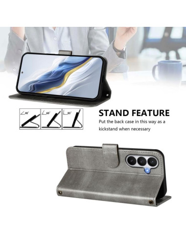 Cover Galaxy S26 5G Pelle Grigia | Melacompro