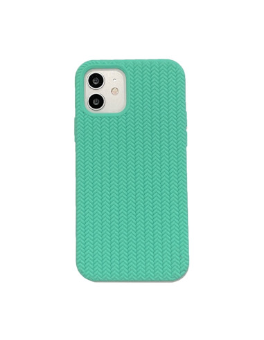 Cover iPhone 13 Silicone Blu Mare Light Verde | Melacompro