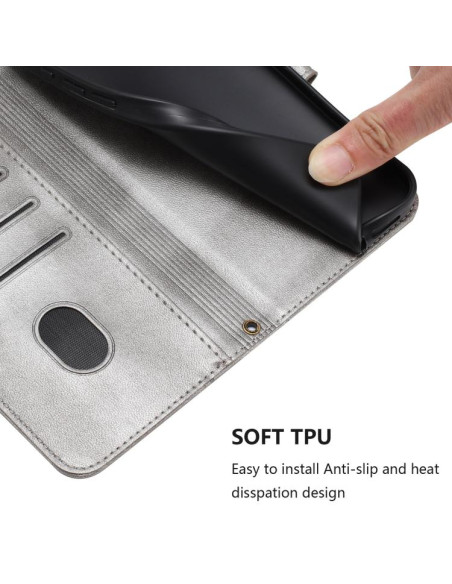 Cover Galaxy S26 5G Pelle Grigia | Melacompro