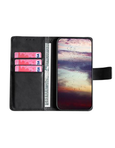 Cover Galaxy A5 2017 Pelle PU Coccodrillo Nero | Melacompro