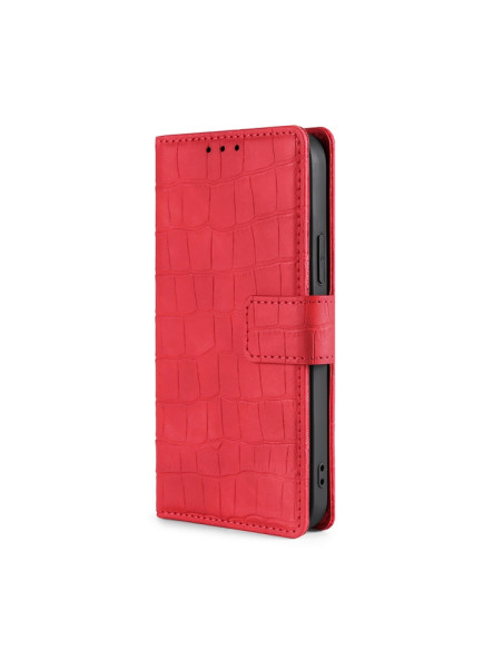 Cover Galaxy A5 2017 Pelle PU Coccodrillo Rosso | Melacompro