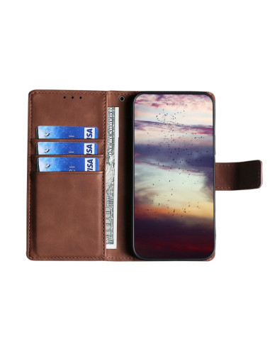 Cover Galaxy A5 2017 Pelle PU Coccodrillo Marrone | Melacompro