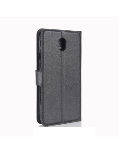 Cover Galaxy J3 2017 Pelle PU Nero | Melacompro