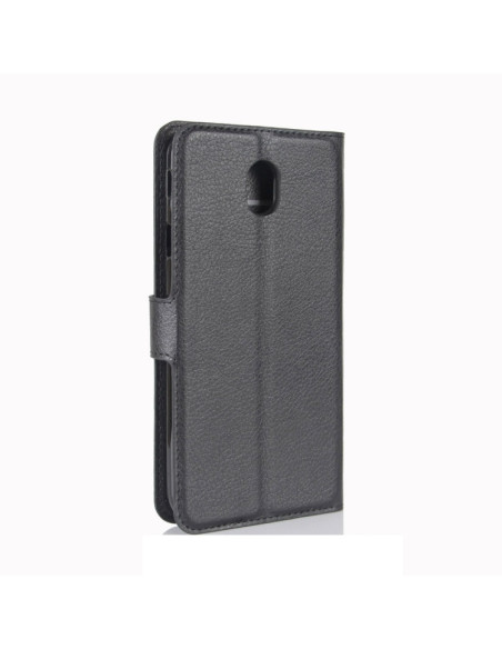 Cover Galaxy J3 2017 Pelle PU Nero | Melacompro