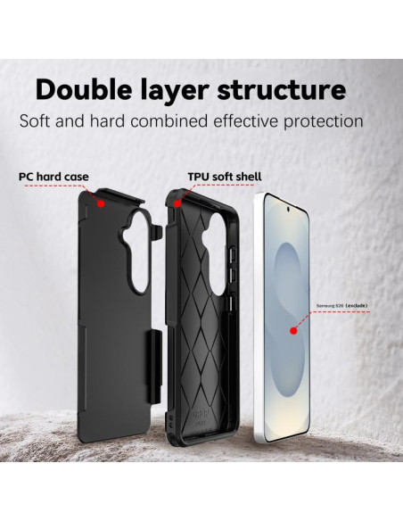 Cover Galaxy S26 5G Nero PC TPU | Melacompro