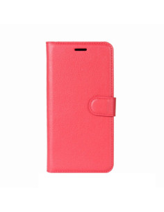 Cover Galaxy J3 2017 Pelle PU Nero Rosso | Melacompro 2