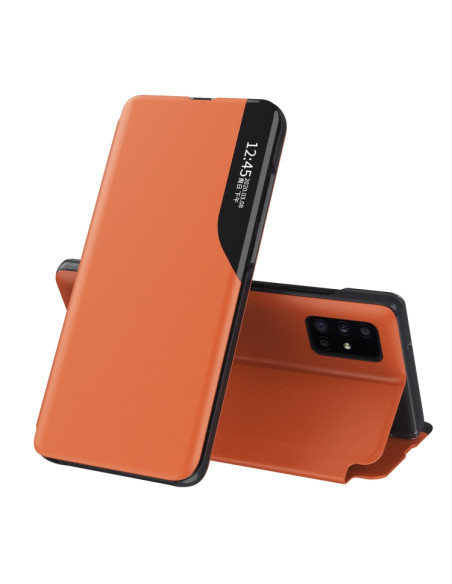 Cover Galaxy Note 20 Ultra Pelle Rosso Arancione | Melacompro