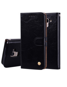 Cover Galaxy J6 EU 2018 Pelle Portafoglio Nero