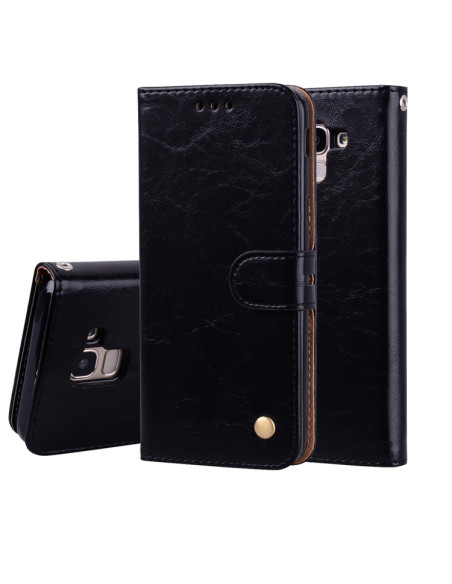 Cover Galaxy J6 EU 2018 Pelle Nero | Melacompro