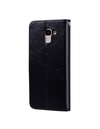 Cover Galaxy J6 EU 2018 Pelle Nero | Melacompro