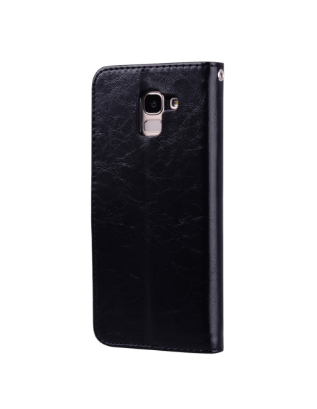 Cover Galaxy J6 EU 2018 Pelle Nero | Melacompro