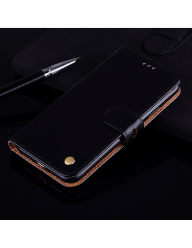 Cover Galaxy J6 EU 2018 Pelle Nero | Melacompro